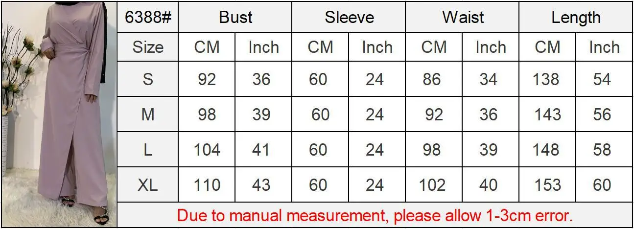

WEPBEL Women Muslim Sets V-neck Stitching Long Tops High Waist Pants Sets Arab Dubai 2 Piece Sets Outfits Muslim Suit