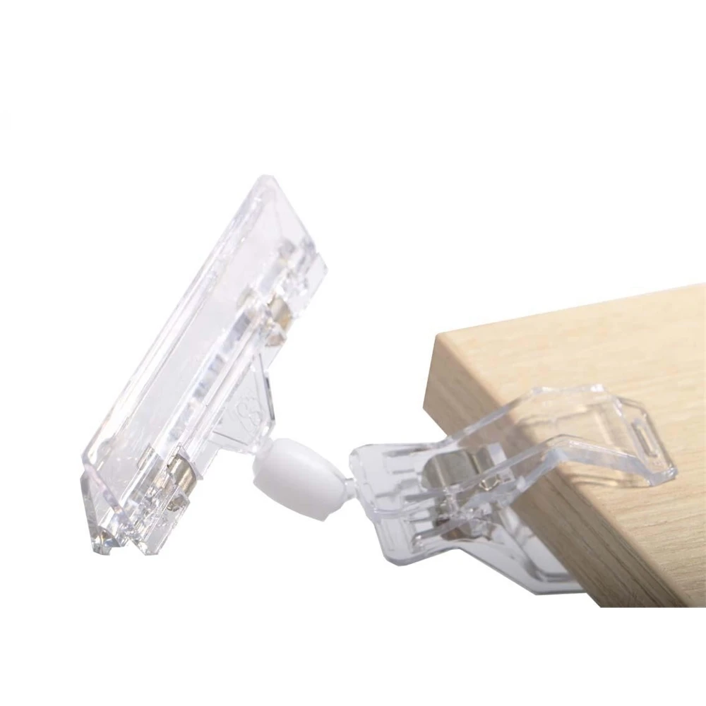 

10pcs Good Quality Clear Pop Plastic Sign Display Price Label Tag Promotion Clips Holders In Supermarket Retails 8x11cm