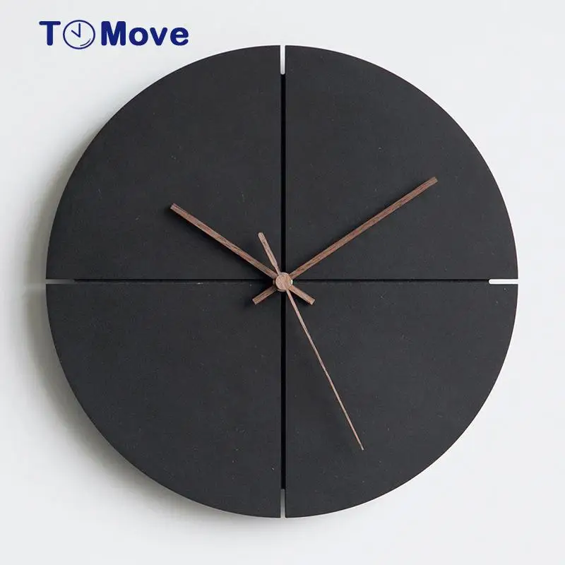 

Silent Black Wall Clocks Non-Ticking Battery Operated 12 Inch Classic Quartz School Decor Clock Easy to Read for Room/Kitchen