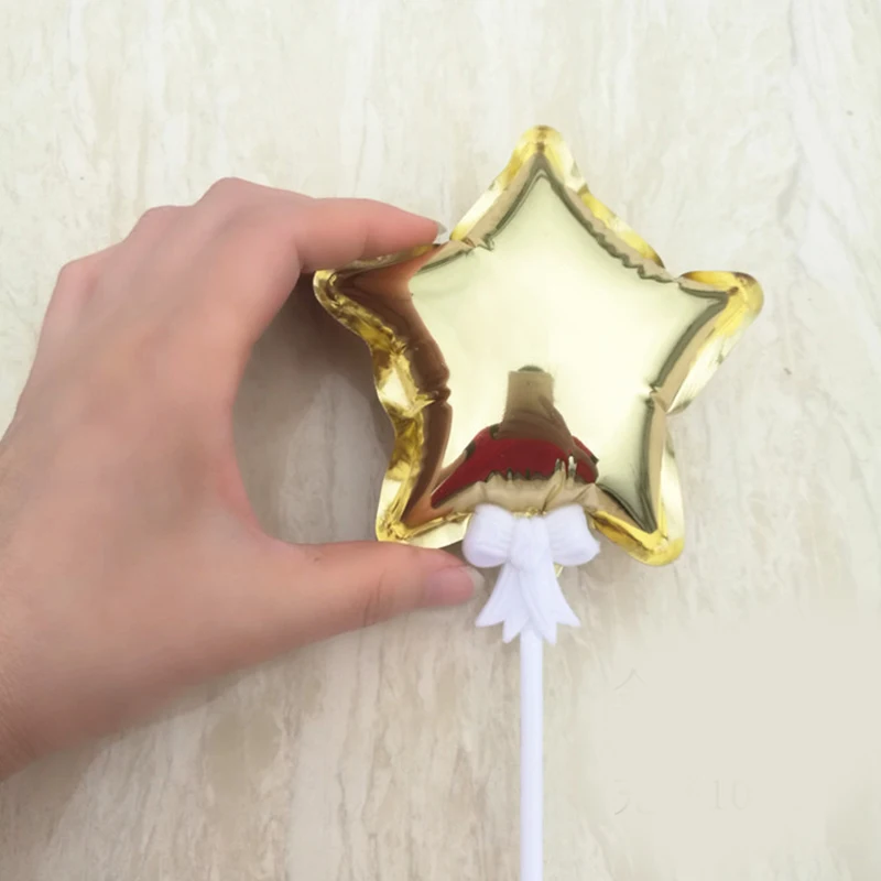 1 шт 4 дюйма 10 см мини шар Автоматический Надувной пятиконечная звезда любовь