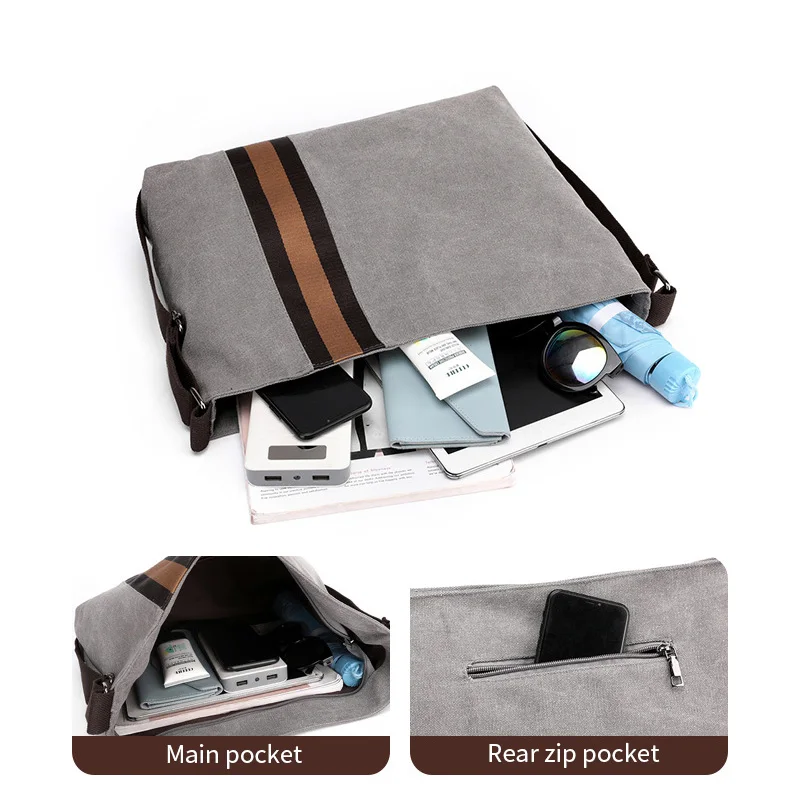 Tote Bag Canvas Shoulder Messenger Crossbody Cross Body Bags For Women Fashion Shopping Handbag Large Bucket Sac A Main Femme | Багаж и