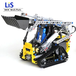 Высокотехнологичные мини-погрузчик гусеничный электрический пульт дистанционного Управление автомобиля, здание Мпц Блоки Кирпичи Модель Совместимость с MOC-13349