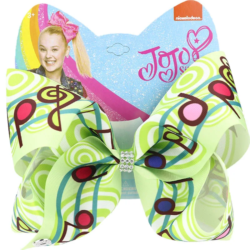 Заколка для волос Jojo Siwa бант зажим девочек музыкальная заколка с металлическими