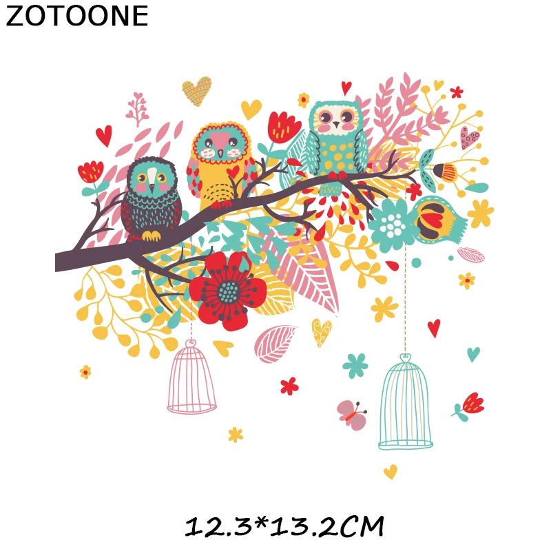 Сова патч железа на патчи для одежды Бесплатная доставка передачи тепла