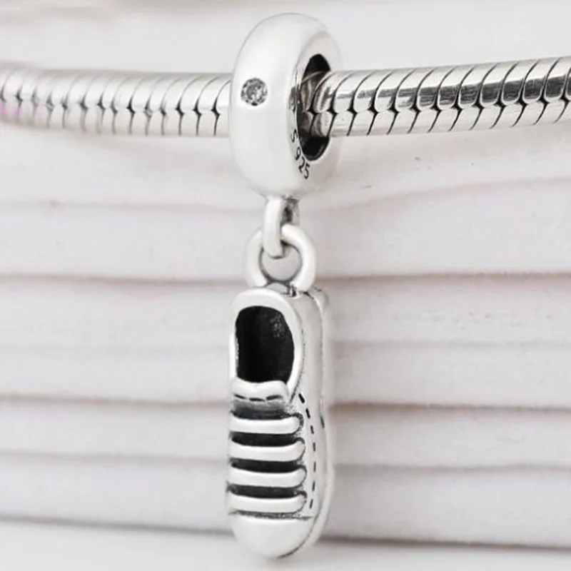 

Original 925 Sterling Silver Charm New Style Running Shoe Pendant Fit Pandora Women Bracelet & Necklace Diy Jewelry