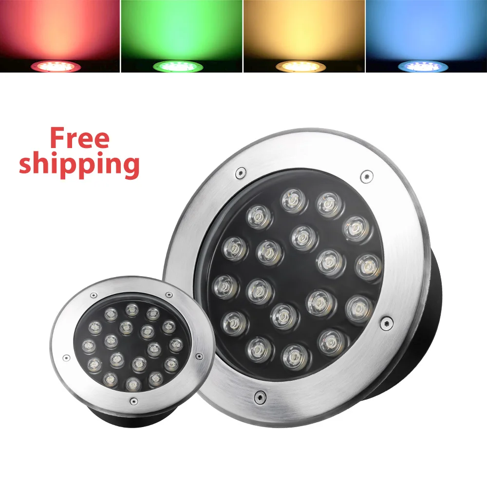 Лестничные светильники RGB 12V Floor Lamps 3W 6W 9W 12W 15W 18W 24W 36W Plaza Garden Terrace Светодиодный