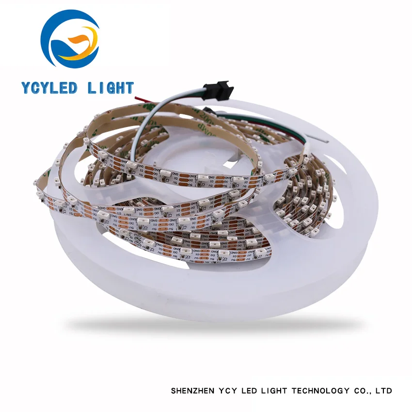 5V 72 светодиодов/m ws2812b SK6812 сбоку излучающих индивидуальных neopixel адресуемых Цифровой пикселей rgb светодиодные ленты ws2812 программируемый Светодиодная лента