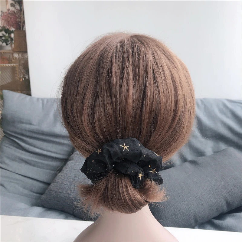 Эластичные резинки для волос в виде Золотой пентаграммы женщин и девушек