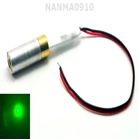 1pair industrial 532nm 10mw green dot ray laser diode module 5v w 12mm dia copper housing