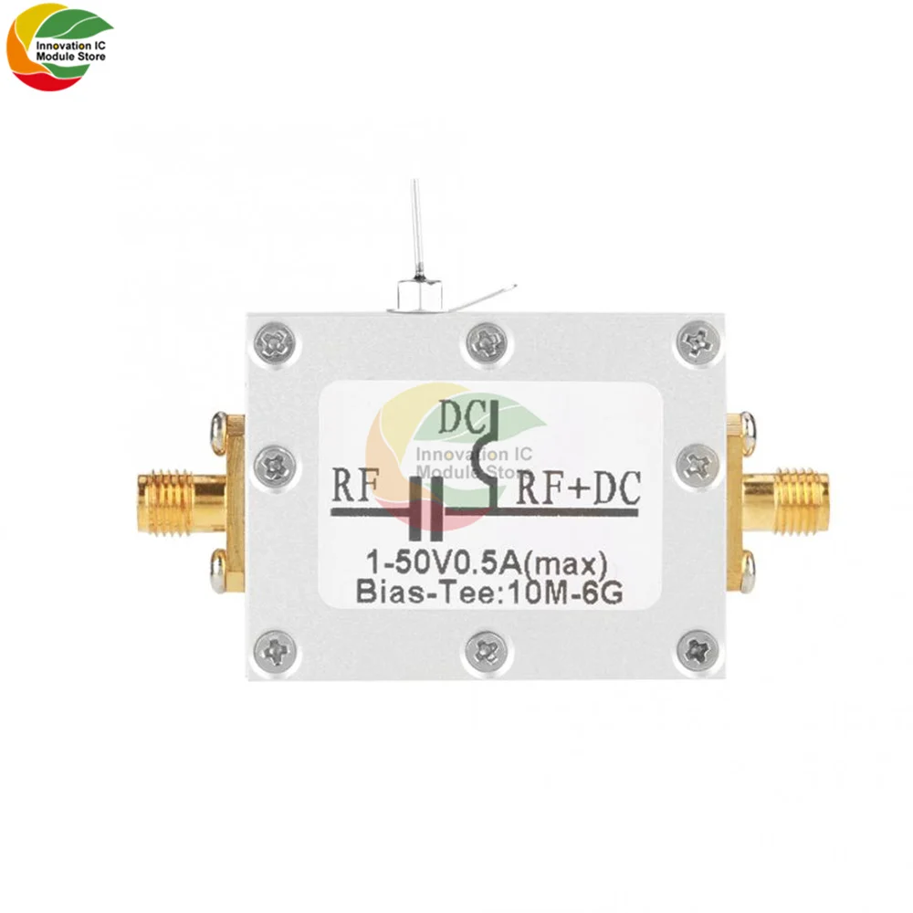 

10MHz-6GHz Bias Tee Broadband Radio Frequency Microwave-Coaxial Bias T-piece Measuring Access DC1-50V RF Amplifier Module