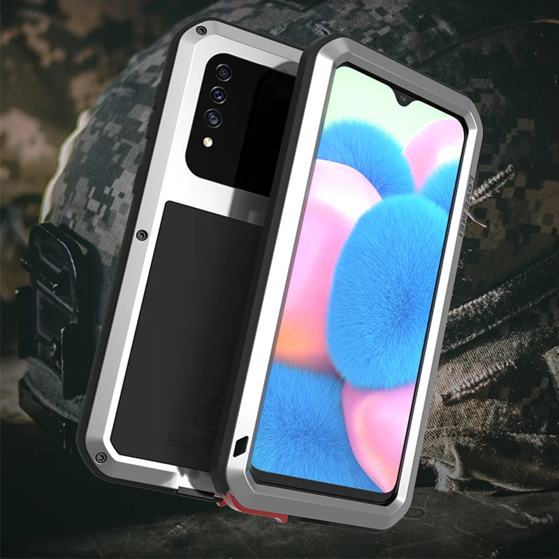 Для samsung Galaxy A30s металлический защитный противоударный чехол для прочный полный