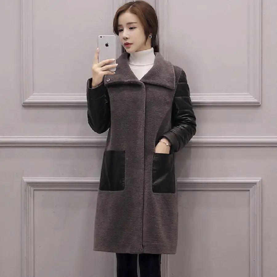 

Жилет из овчины размера плюс очень хорошего качества, зимний женский роскошный жилет из искусственного меха с искусственным мехом, тонкий ж...