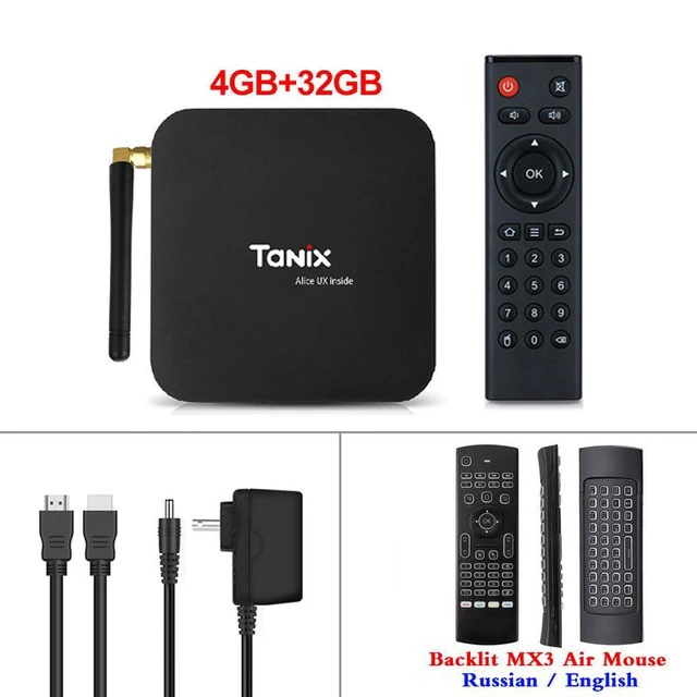 4G32G add MX3 Tanix TX6 Android 9,0 tv Box Allwinner H6 Четырехъядерный 4G ram 32G/64G rom скорость 4K 2,4G/5 GHz двойной WiFi Google Youtube медиаплеер - Цвет: 4G32G add MX3