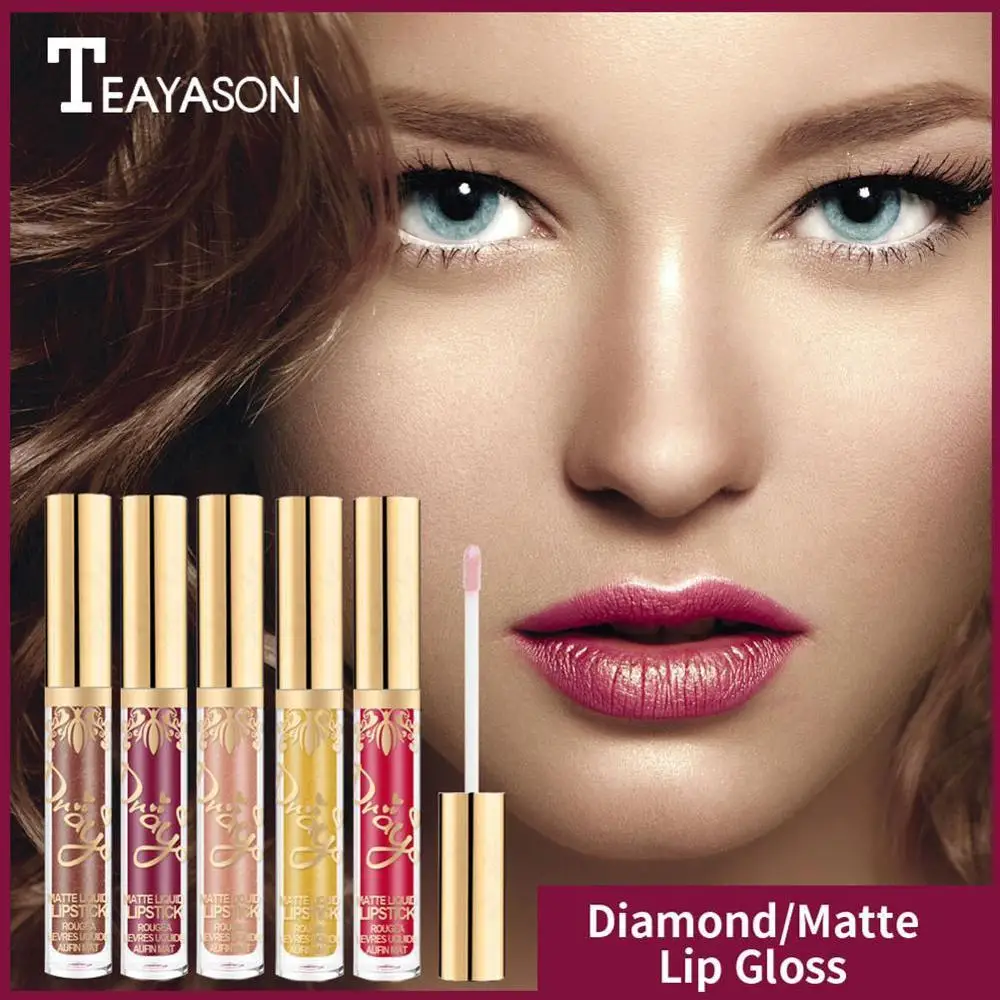 Стойкая водостойкая блестящая Матовая жидкая помада 1 шт. не выцветает тинт для