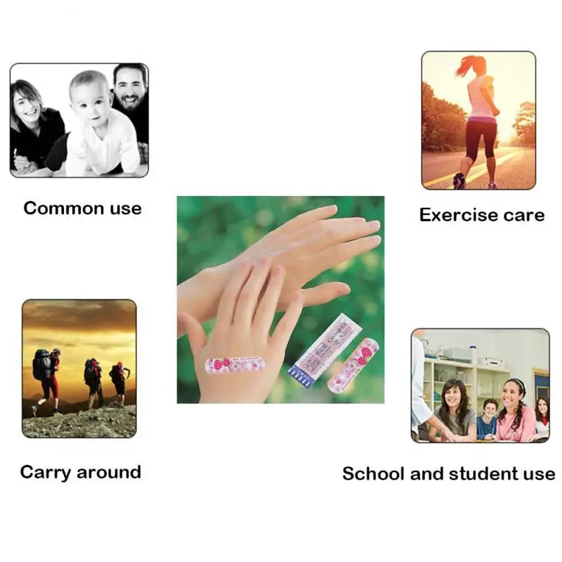 

100Pcs Cartoon Waterproof First Aid Bandage Band-Aid Hemostatic Adhesive For Kids Healthy Support Wholesale TXTB1