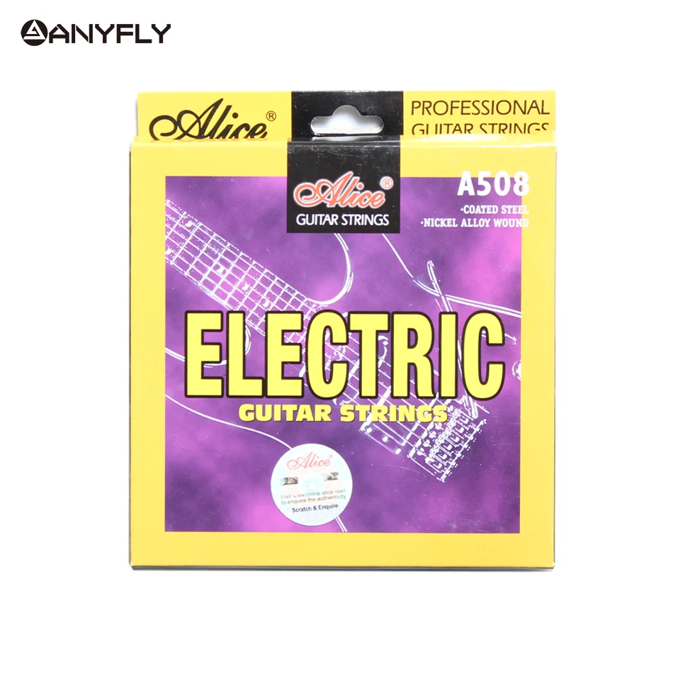 original alice a508 elektrische gitarre saiten 1st 6th vollen satz saiten licht super licht nickel wound stahl core gitarre teil free global shipping