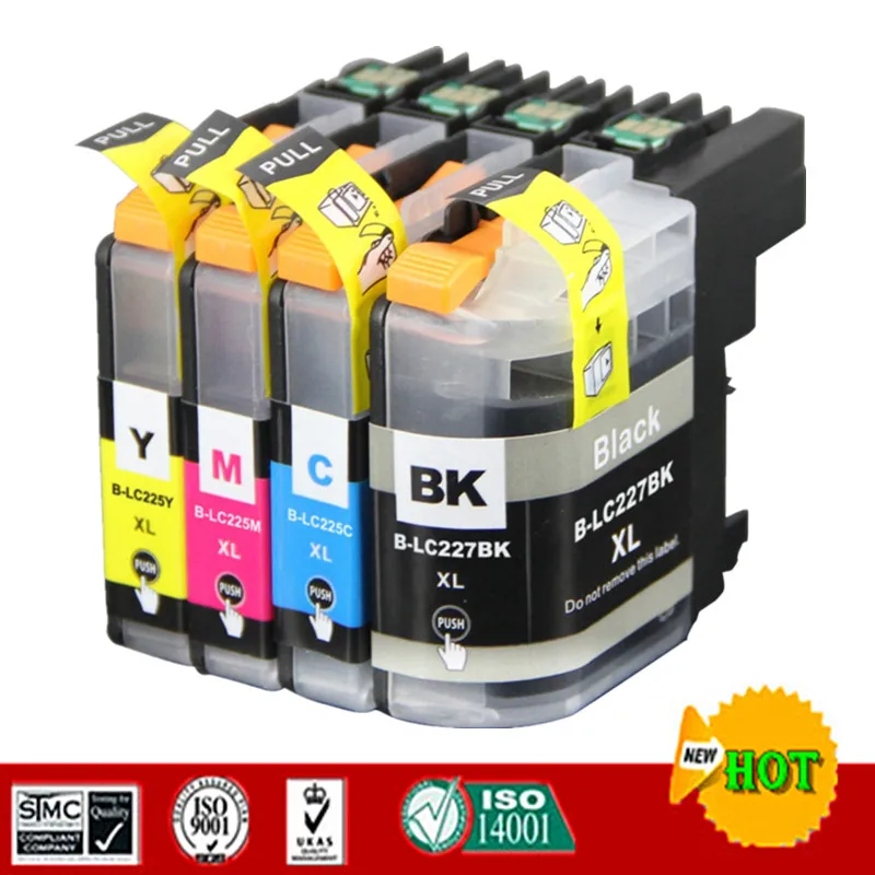 

Compatible For Brother LC227XL LC227 LC225 LC225XL Ink cartridges suit for DCP-J4120DW MFC-J4420DW MFC-J4625DW MFC-J4620DW etc.