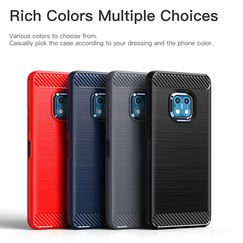 

For Nokia 7 Plus 7.1 7.2 8 Sirocco 8.1 8.3 8 V 5G UW 9 PureView G10 G20 X5 X6 X7 X10 X20 XR20 Case Shockproof Silicone Cover