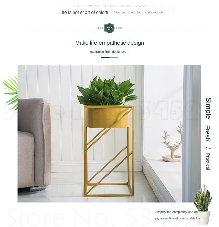 Железные художественные цветочные стенды для гостиной растения цветочный