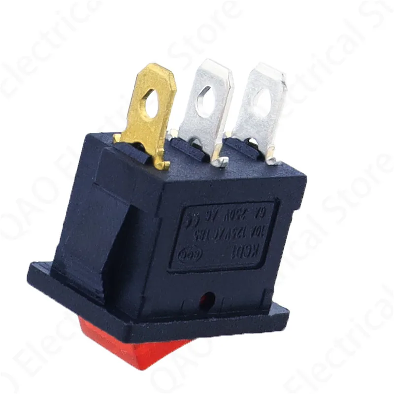 1 шт. KCD1 2PIin 3Pin автомобильный кулисный переключатель 6A/10A 250 В/125 В переменного тока