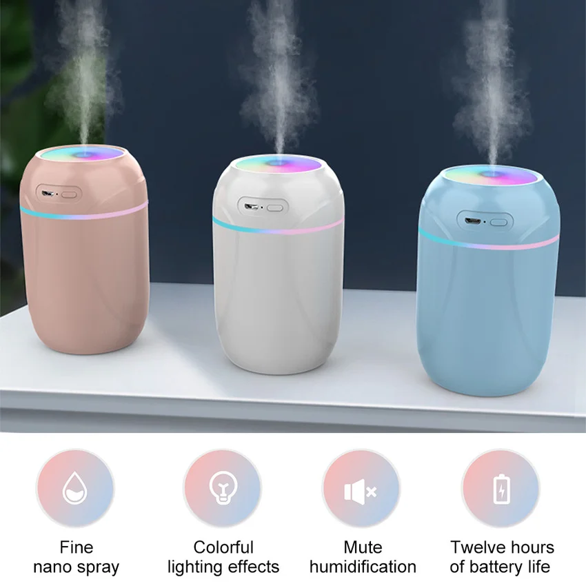 

Mini Air Cool Humidifier Essential Oil Diffuser Ultrasonic Mist Maker Fogger Humificador Para Auto for Home Car Dropshipping