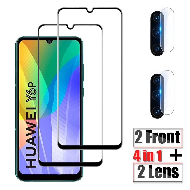 Защитное стекло для Huawei Y6P, Huawei Y8P, Y5P, Y7P, закаленное стекло