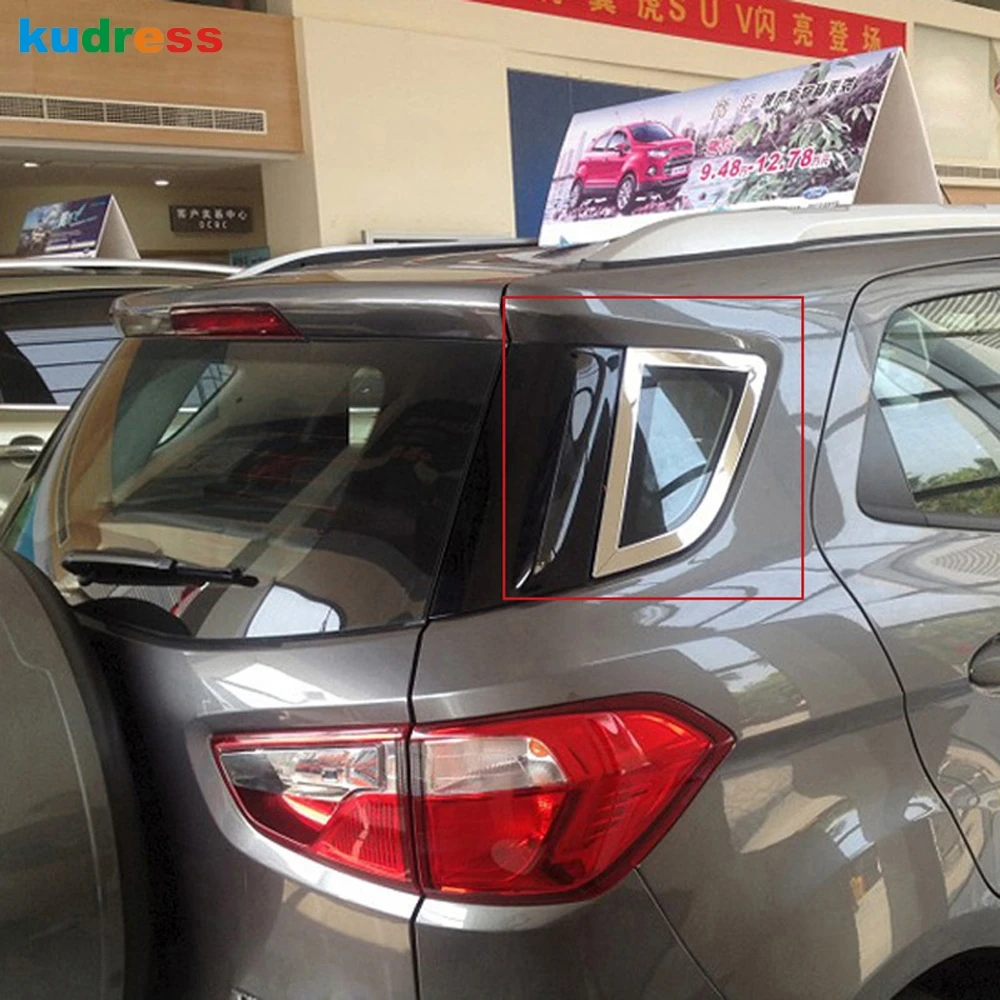 4 шт. треугольные декоративные ленты из нержавеющей стали для Ford Ecosport 2013 2014 2015 2016 |