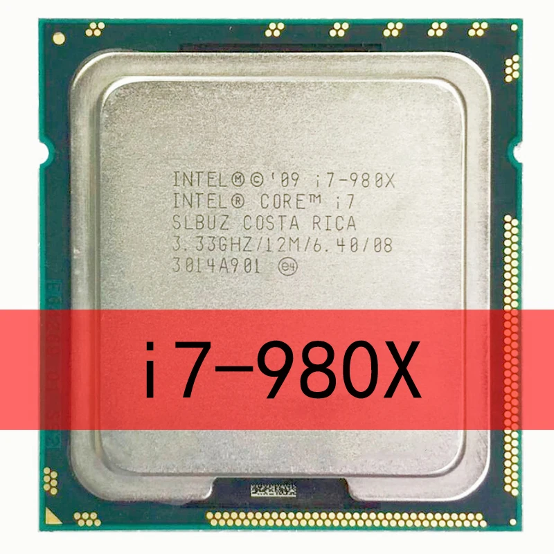 Оригинальный процессор Intel CPU Core i7-980X Процессор Extreme Edition i7 980X 3 33 ГГц 12 МБ 6-ядерный