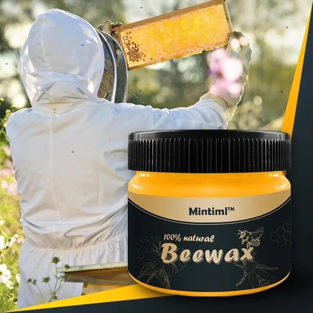 Organic 100% Natural Pure Wax Wood Seasoning Beewax Complete Solution Furniture Care Beeswax Home Cleaning FDH | Дом и сад