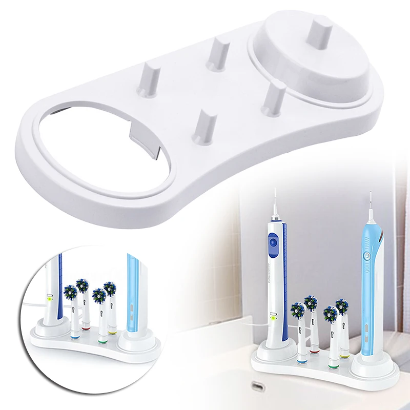 

2 in 1 Bathroom Accessories Toothbrush Replacement Heads Charger Holder Stand for iBrush Professional Series