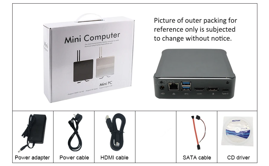 Портативный игровой ПК четырехъядерный 8 нитей Intel i7 8565U i5 8265U type-C HDMI 2,0 DP 4 k@ 60Hz i3 8145U тонкий клиент микро компьютер