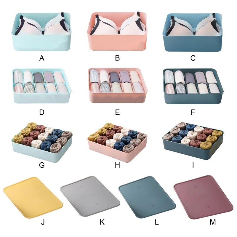 

Underwear Storage Boxes Compartment Underwear Box Socks Underwear Storage Boxes New