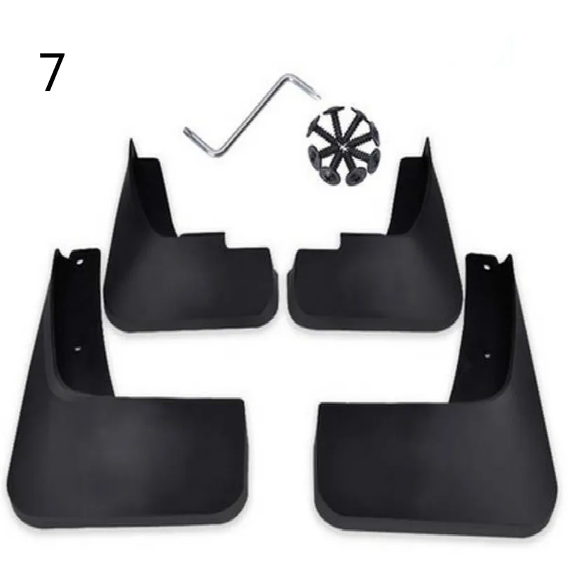 

7 Mudguards car Mud guard fender mudguard car flipper with install tools dustproof Mud proof free shipping