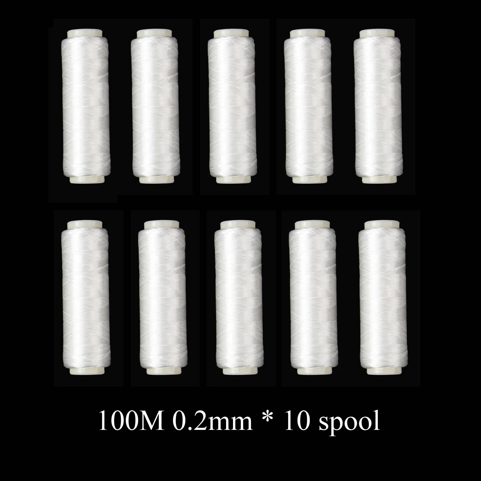 

Angler Dream High Tensile Bait Elastic Thread Sea Fishing 0.2mm 656FT Per Spool Stretchy Invisible Sea Fishing line