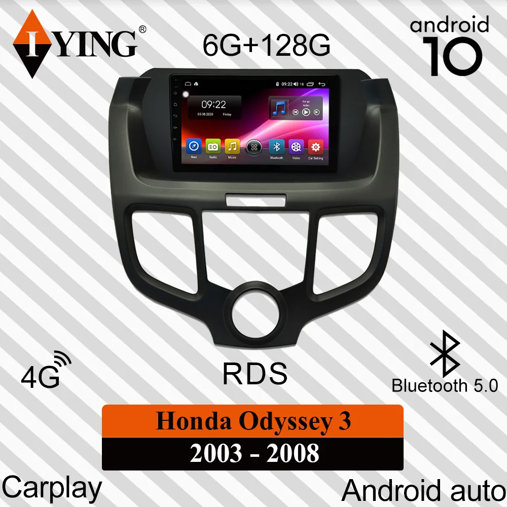 Автомагнитола IYING Carplay для Honda Odyssey 3 RL3 RL4 2003 2008 мультимедийный видеоплеер