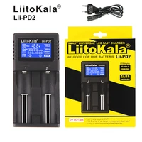liitokala battery charger lii pd2 with lcd screen 18650 3 7v 18350 18500 21700 20700b 10440 26650 1 2v aa aa nimh batteries