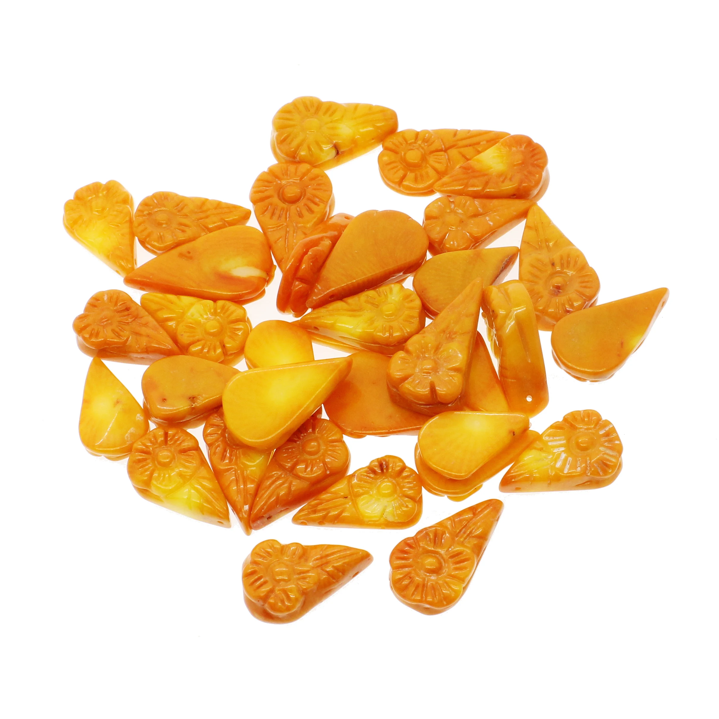 5 шт./пакет натуральная морская бамбуковый Коралл треугольник резные коралловых