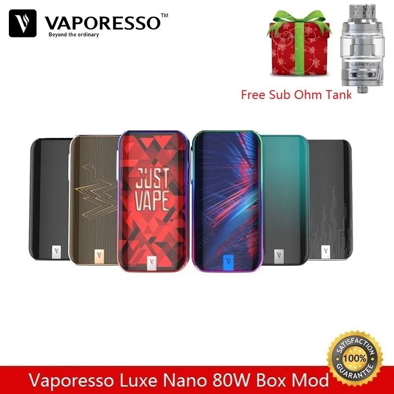 Оригинальный боксмод Vaporesso Luxe Nano 80 Вт Встроенный 2500 мА · ч подходит для испарителя