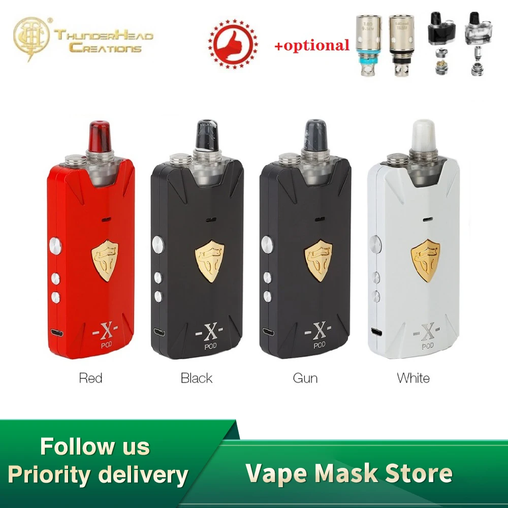 Оригинальный набор THC Tauren X POD электронная сигарета 25 Вт боксмод с аккумулятором