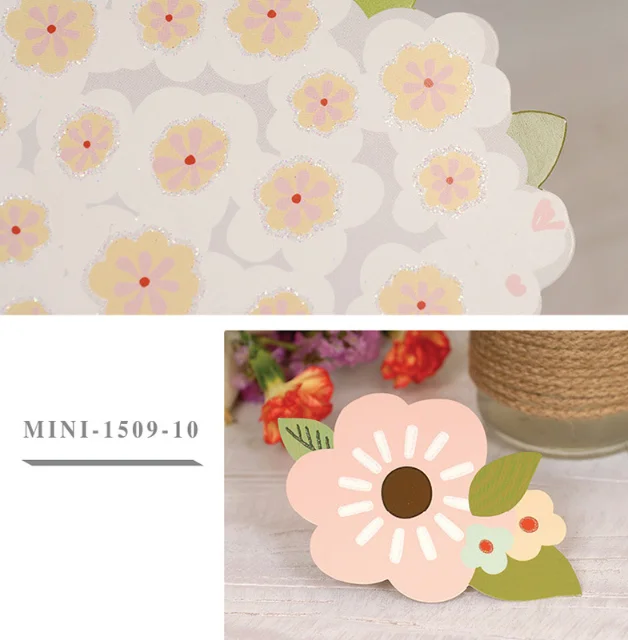 

Diy Creative Card 11*11cm 6pcs/lot Greeting Cards with Congratulations Thanksgiving Cards Gift Flower