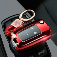 red soft tpu car remote smart key case cover full protection for chevrolet cruze