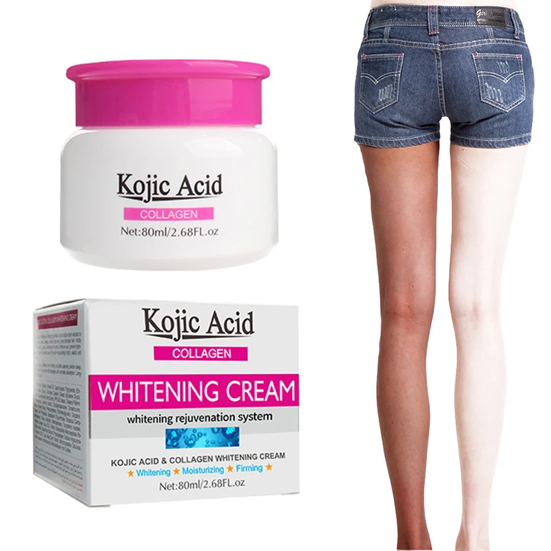 Kojic Acid отбеливающий крем с коллагеном для подмышек ног отбеливание коленей