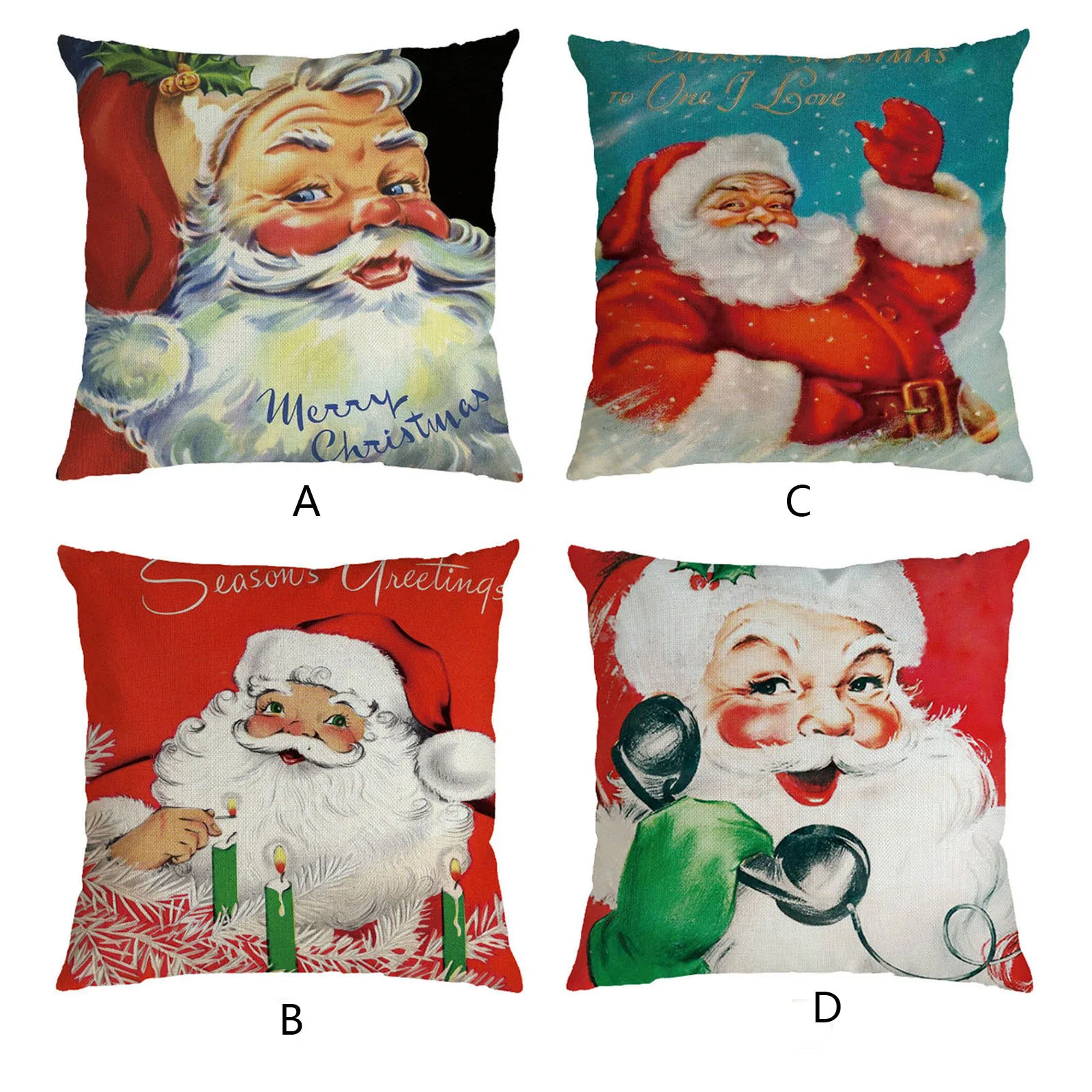 

Christmas Pillow Case Home Decor Cushion Cover Family Pillowcase Throw pillow case cojines para sof autumn decoration