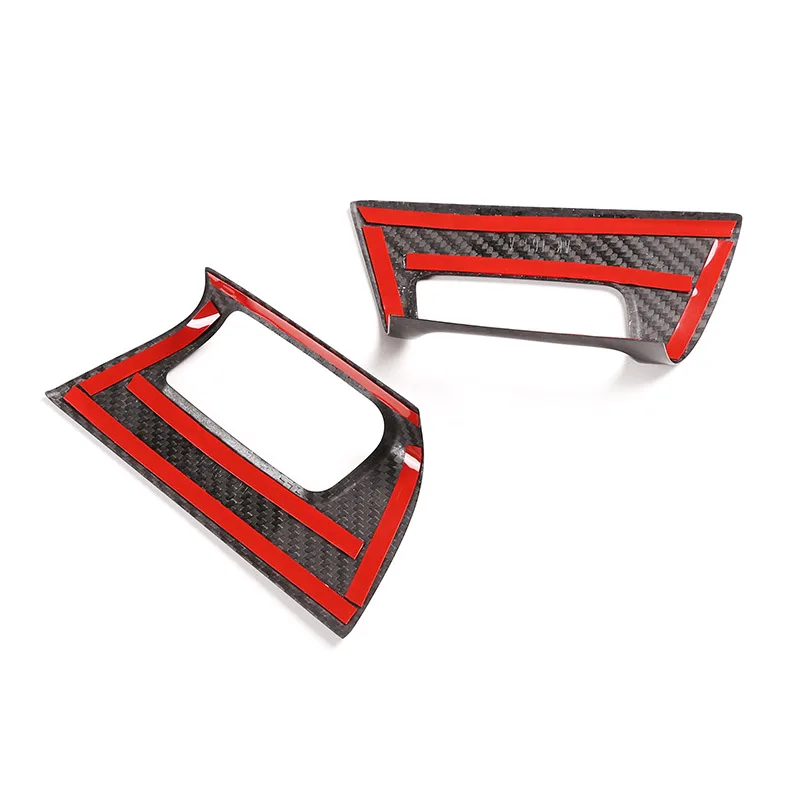 

Car Accessories For Porsche Cayenne Carbon Fiber Dashboard Two side air conditioning Air outlet Frame Decorative panel 18-20