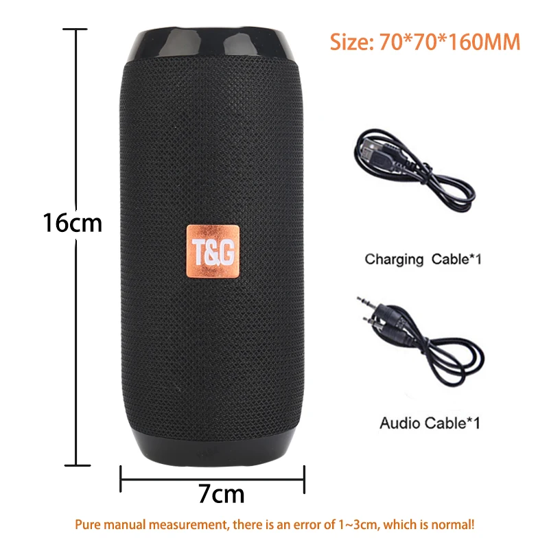 

Portable Bluetooth Speaker Outdoor Sport Loudspeaker Wireless Mini Column Music Player Support FM Radio Aux Input