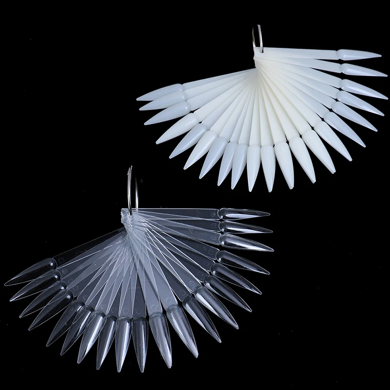 40 шт. накладные ногти цветные карты акриловая диаграмма палитра пряжка кольцо