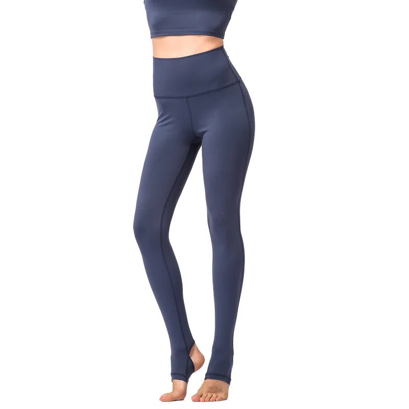 

Women Pants 2021 Spring New Ladies Solid Color Yoga Pants Workout Clothes High Waist Nine-point Pants
