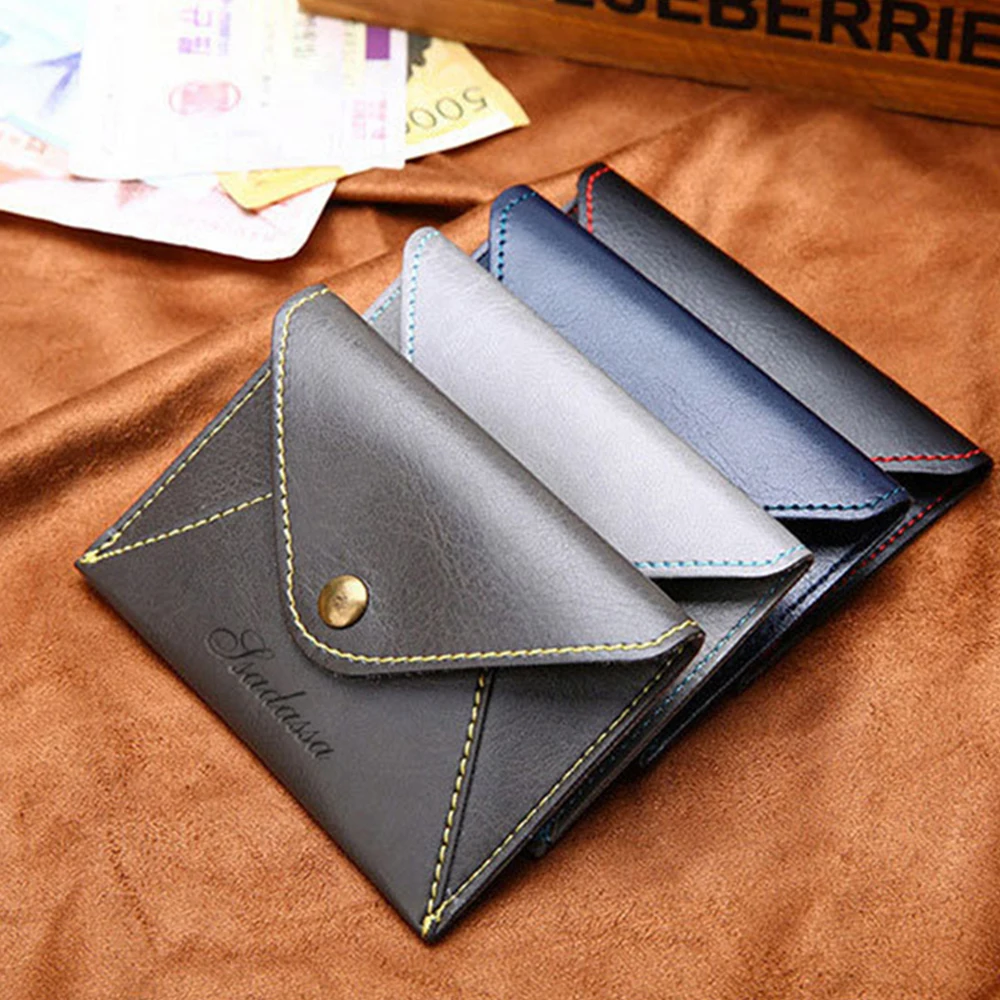 Стильный Супер тонкий мягкий кошелек из искусственной кожи минималистичный