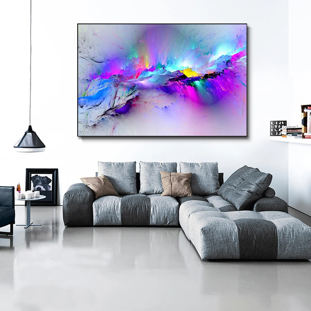

Dazzle colour Sky Art Canvas Print Painting Abstract Dream Colorful Wall Picture Morden Living Room Home Decoration Poster