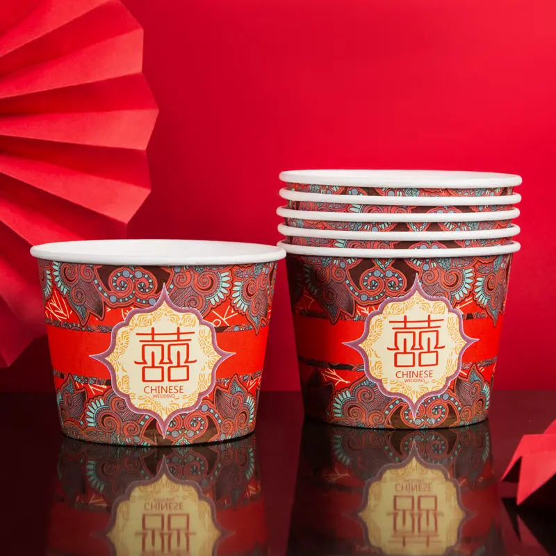 

100 шт./упак. 550 мл одноразовый Ckraft Толстая бумажная чаша, бумажный контейнер для еды, бытовые пищевые контейнеры